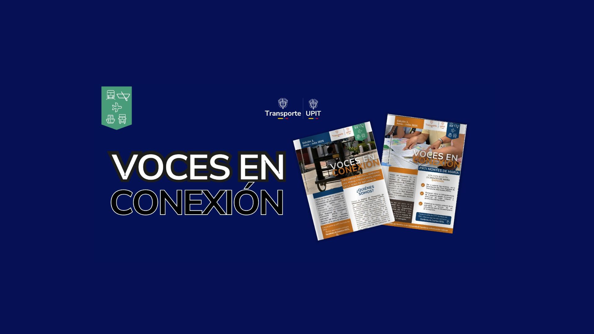 Portada de la primera edición del boletín Voces en Conexión